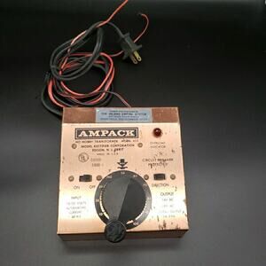 Vintage Ampack HO Hobby Transformer Model 402 Model Rectifier Co USA